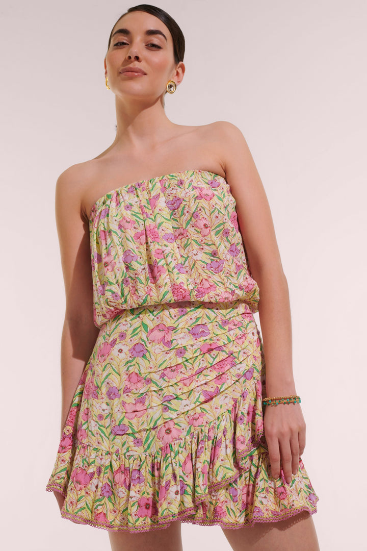 Bandeau Dress Ambra - Green Petunia