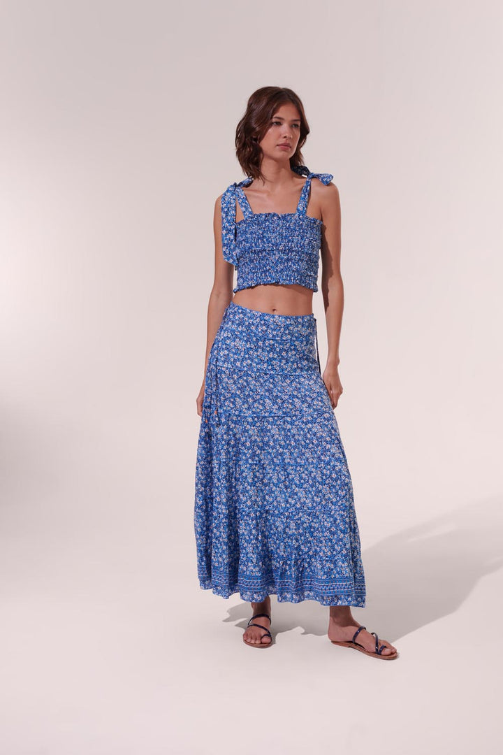 Long Skirt Camila - Blue Paquerette