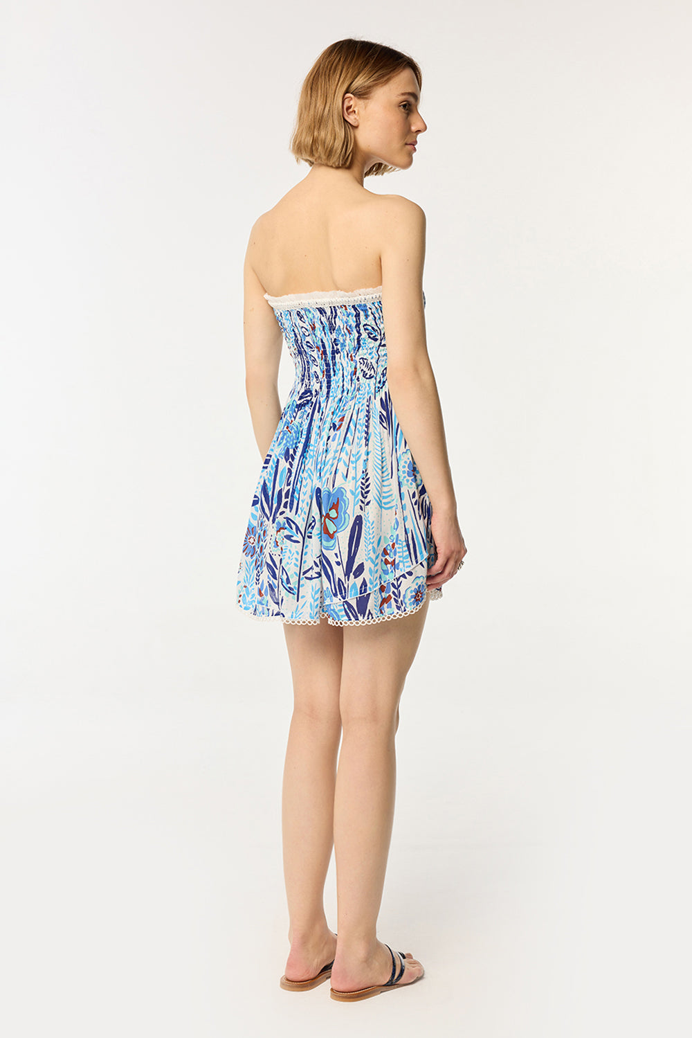 Bandeau Dress Claire - Blue Plum