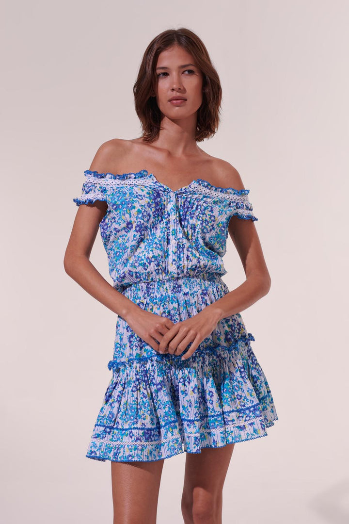 Mini Dress Alba - Blue Aquarelle