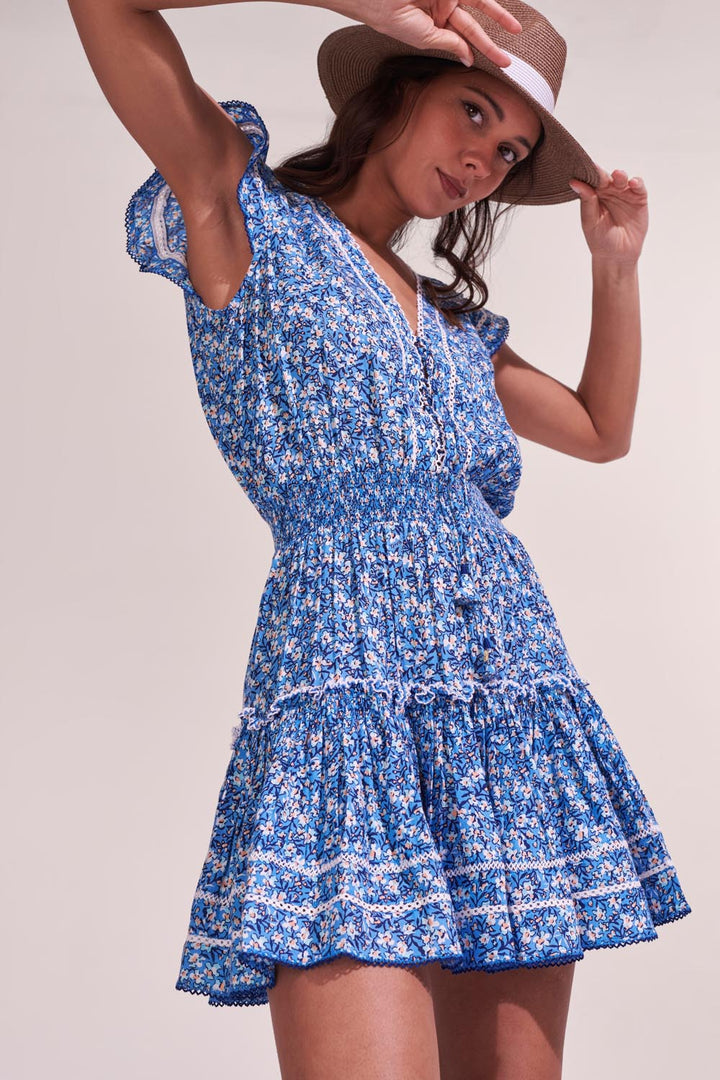 Mini Dress Anais - Blue Paquerette