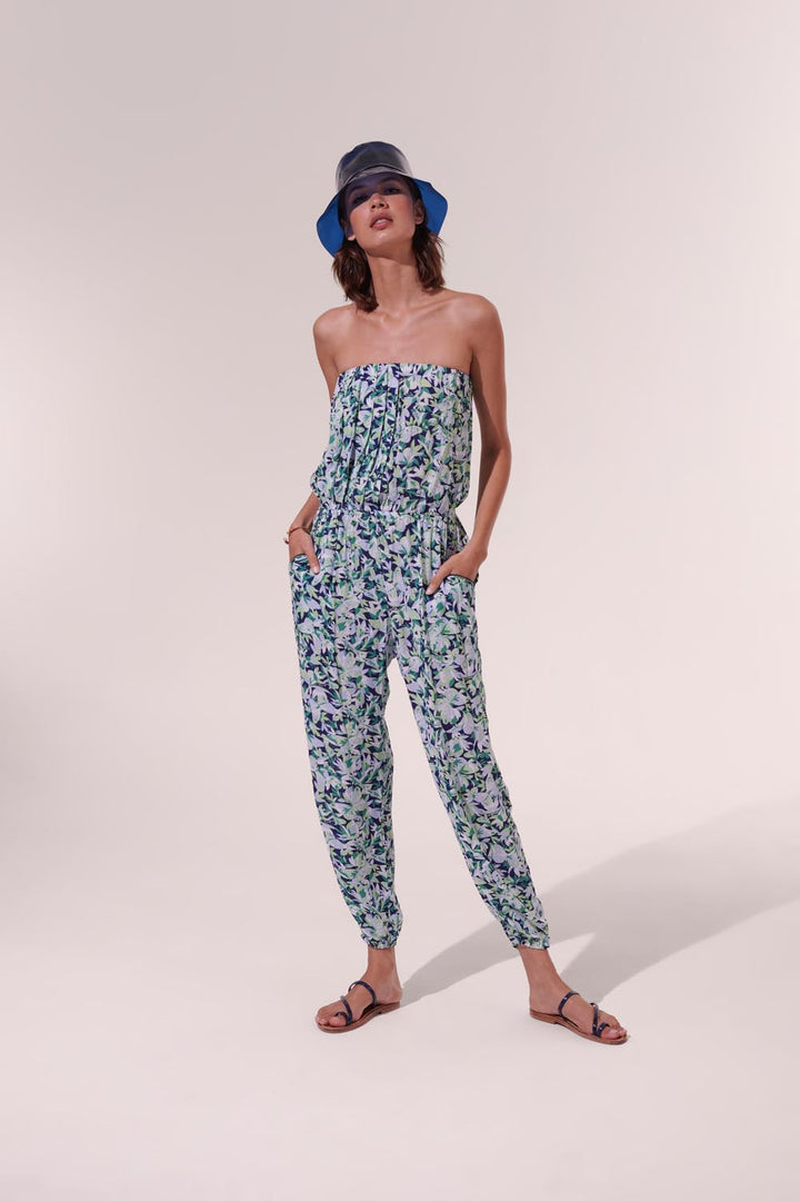 Long Jumpsuit Ambra - Blue Orchidee