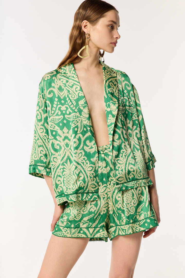 Veste Clea - Green Macro Ikat