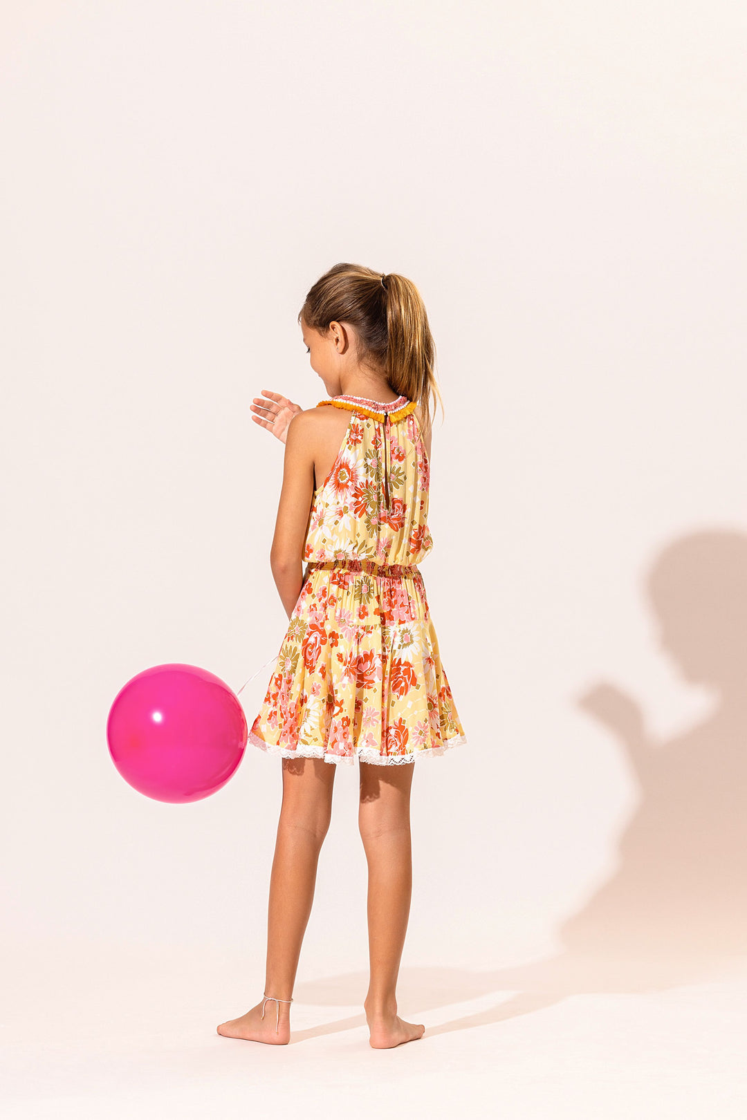 Kids Mini Dress Agathe - Yellow 90'S