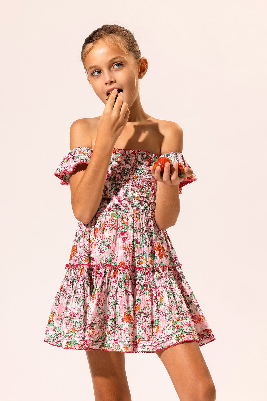 Kids Mini Dress Aurora - Pink Sweet Liberty