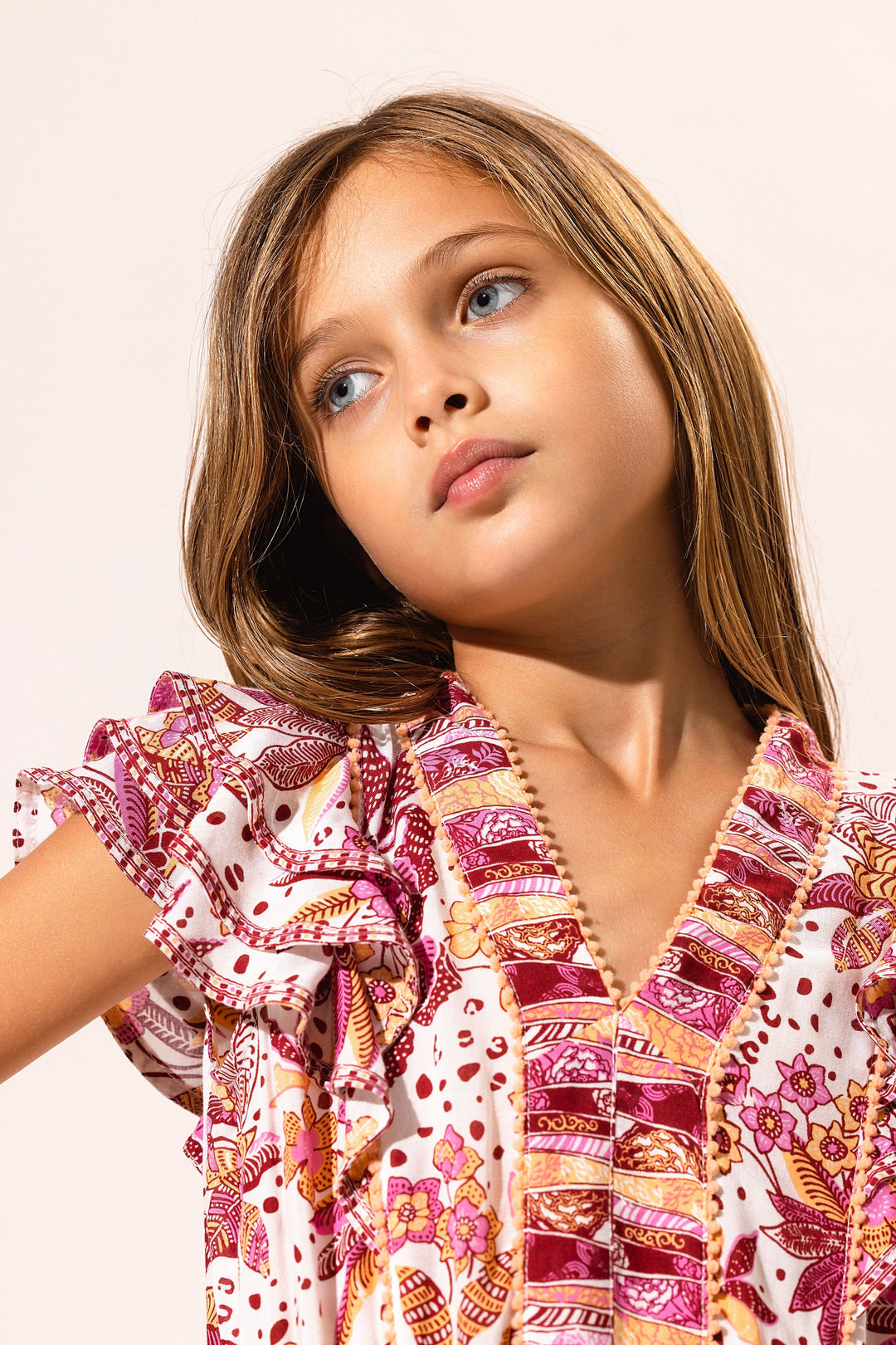 Kids Mini Dress Camila - Pink Savana