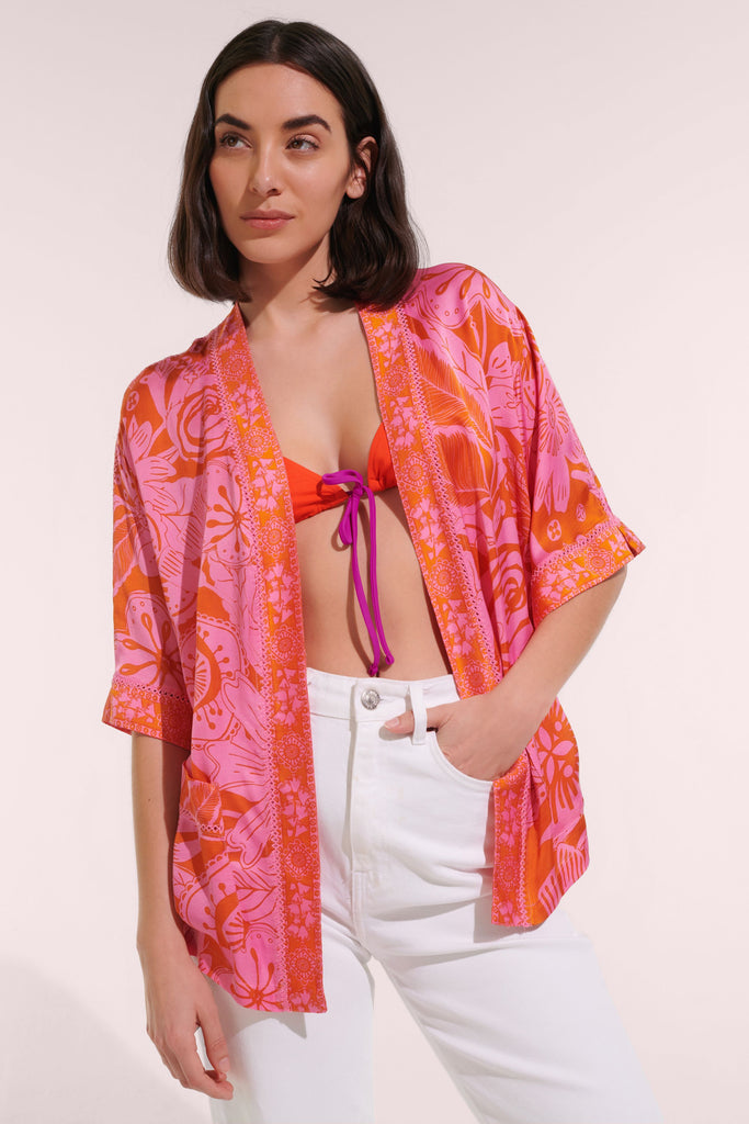 Kimono Bel - Pink Gauguin