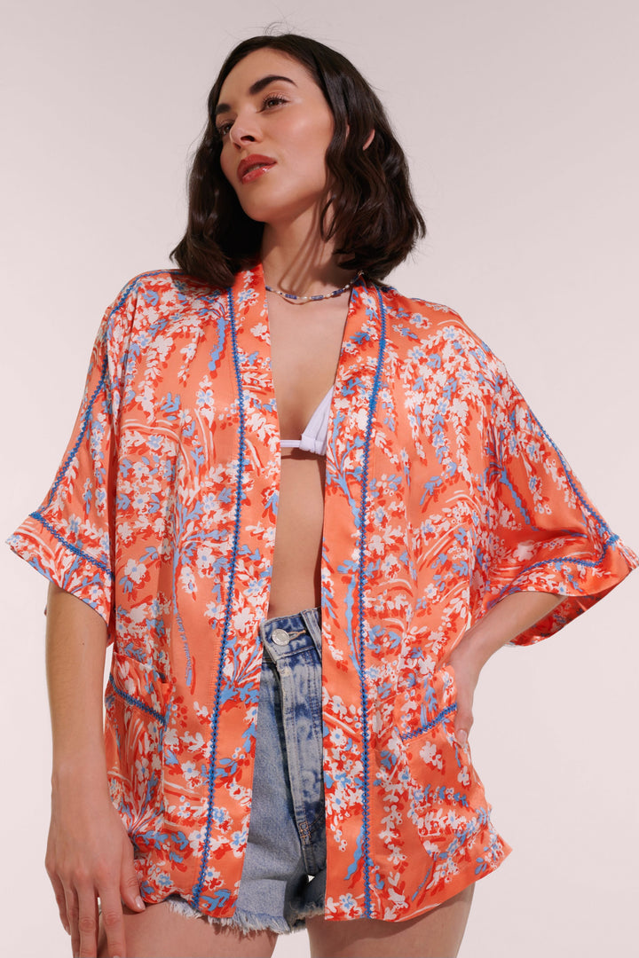 Kimono Bel - Orange Palmery