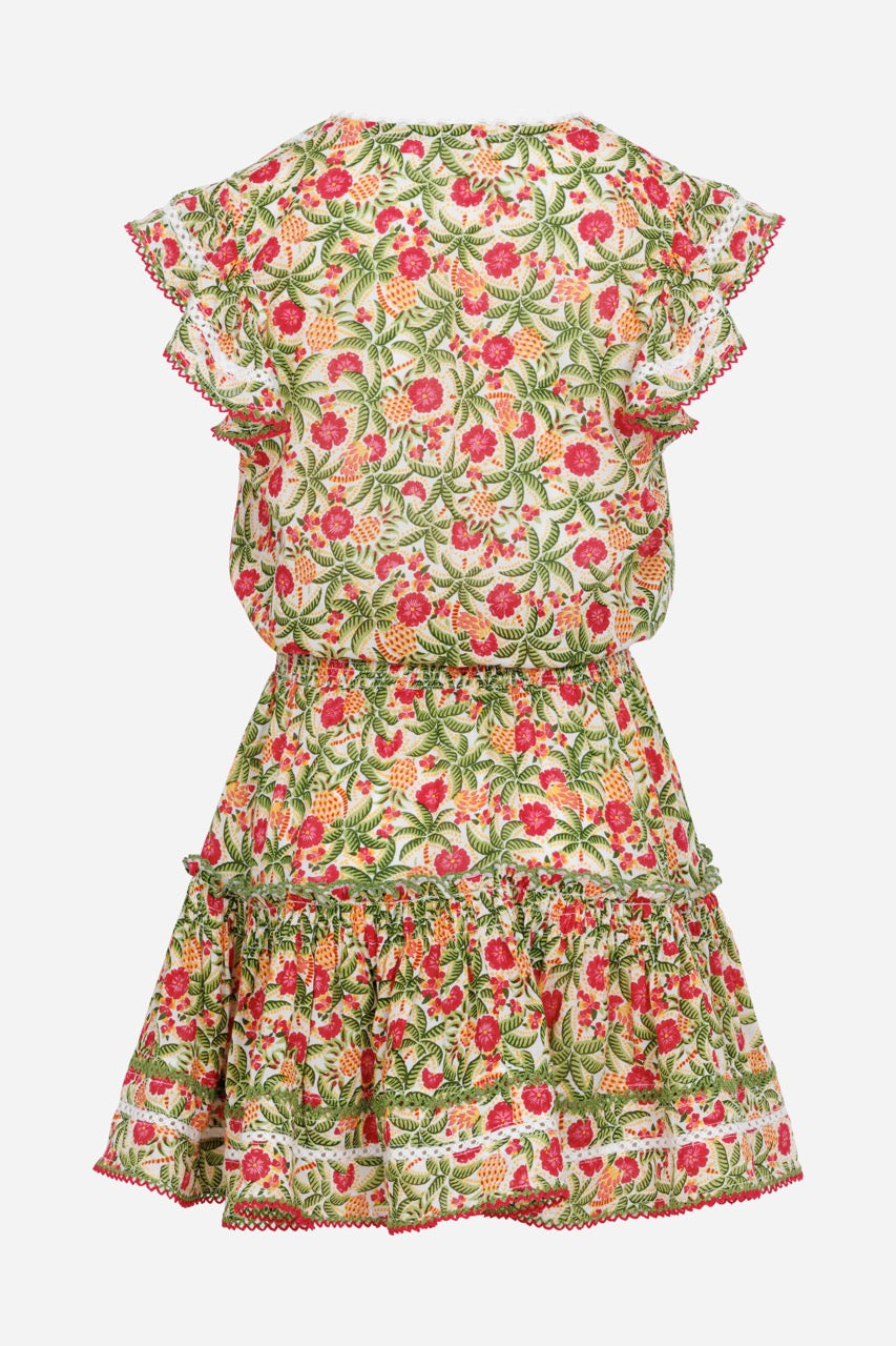 Kids Mini Dress Anais - Pink Honolulu