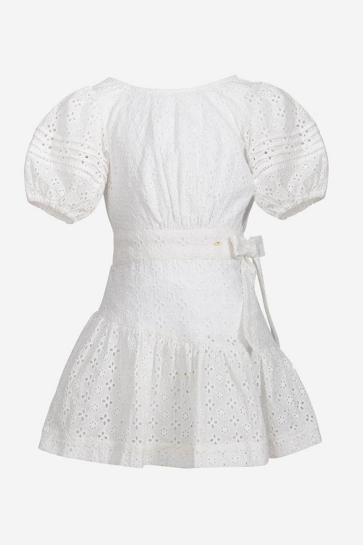 Mini Robe Enfant Chantal -  Natural White