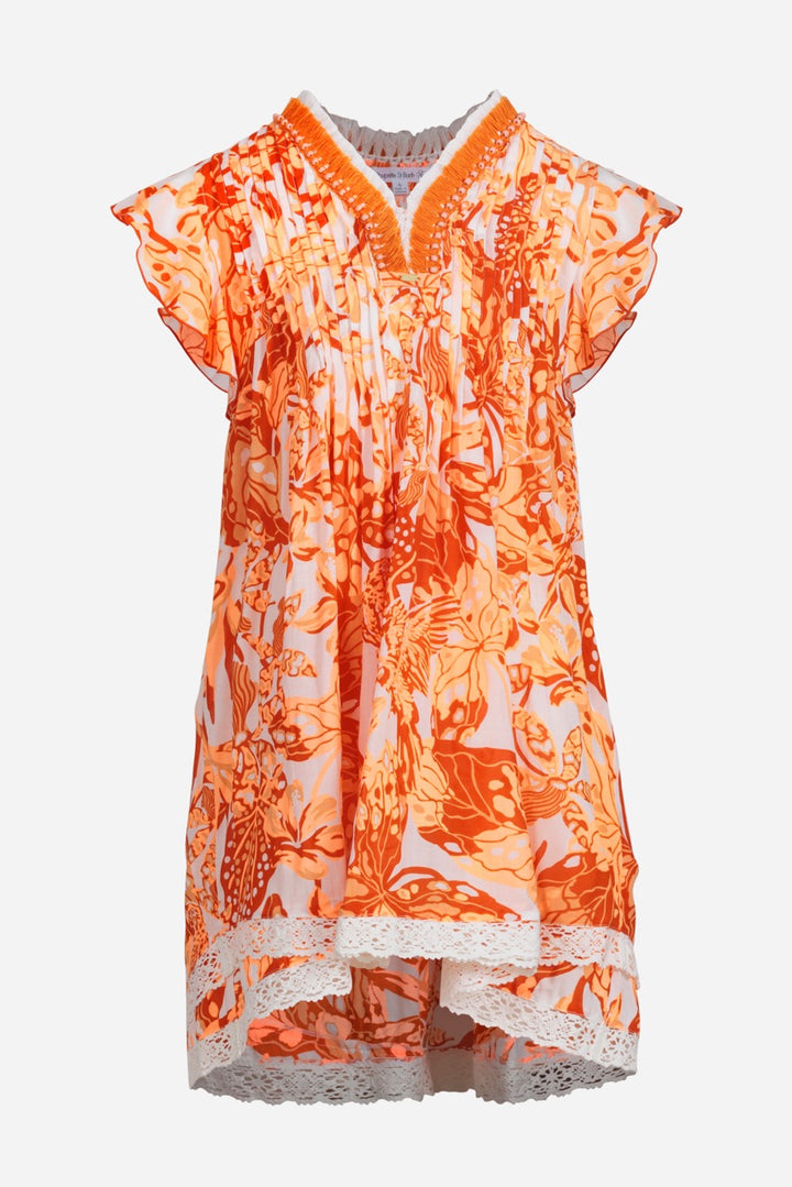 Robe Courte Pour Enfant Sasha - Orange Jengel