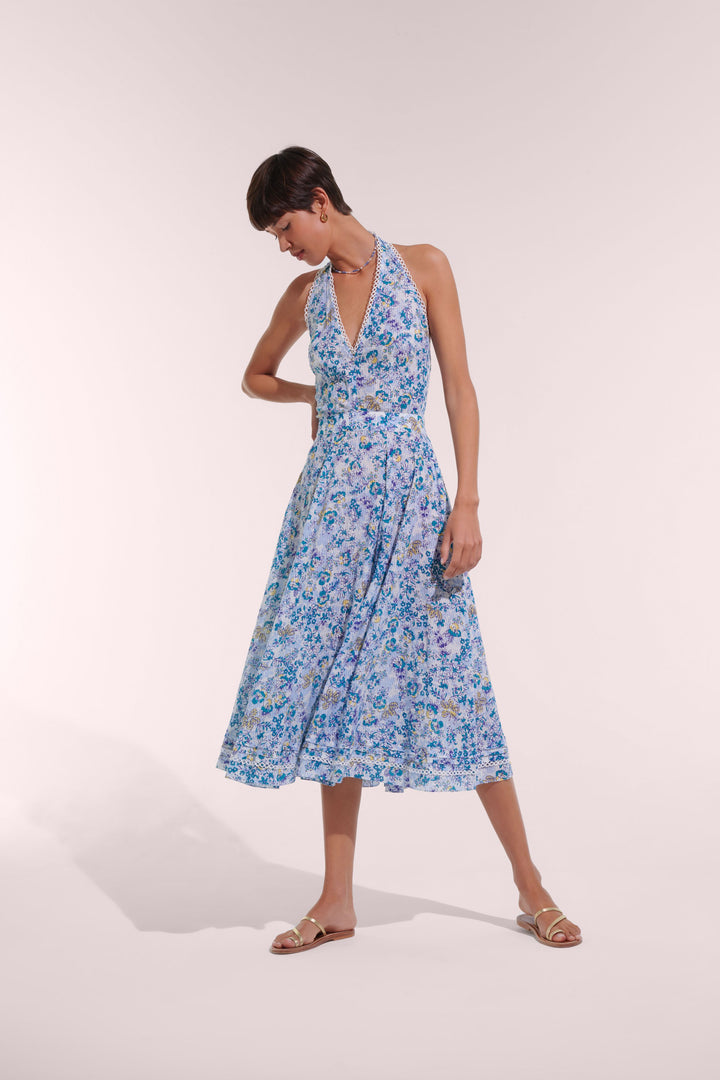 Robe Longue Beth - Blue Sweet Liberty