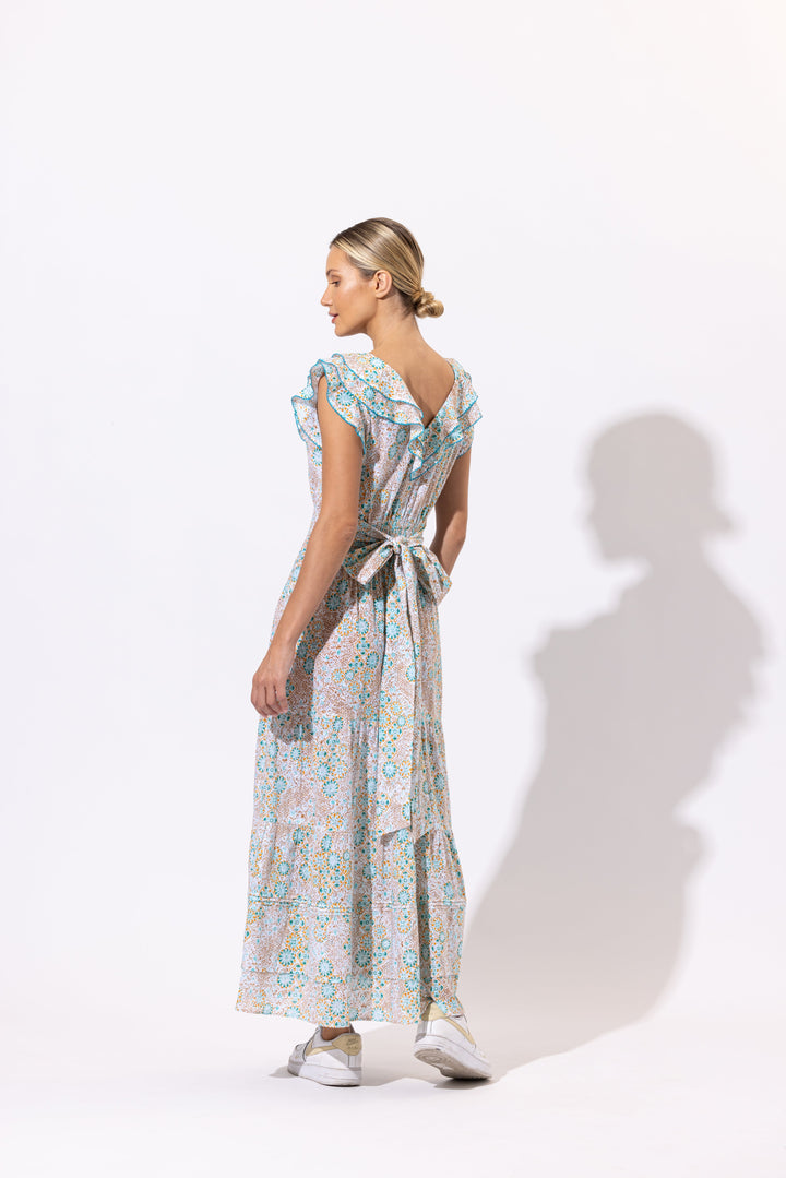 Long Dress Della - Aqua Ceramique