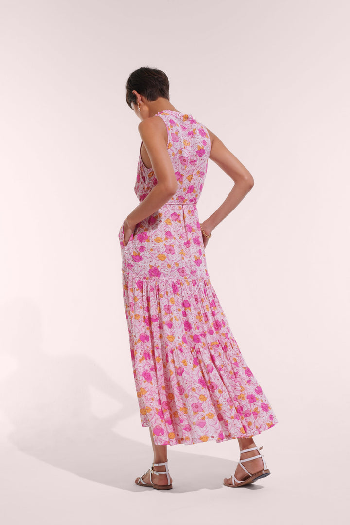 Robe Longue Nana - Pink Petunia