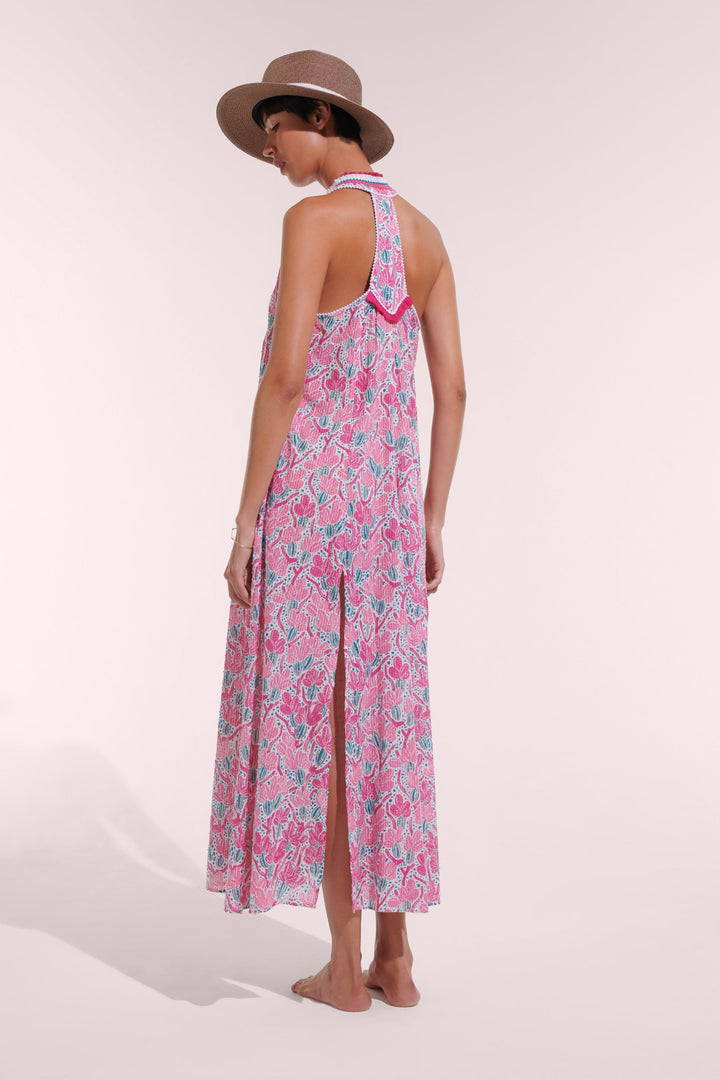 Long Dress Nava - Pink Kaktus