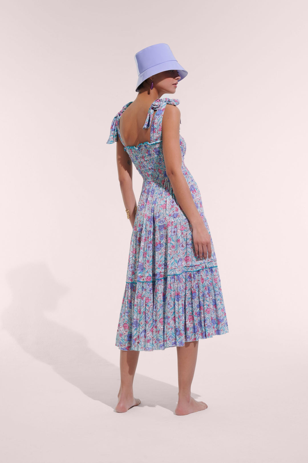 Long Dress Triny - Aqua Petunia