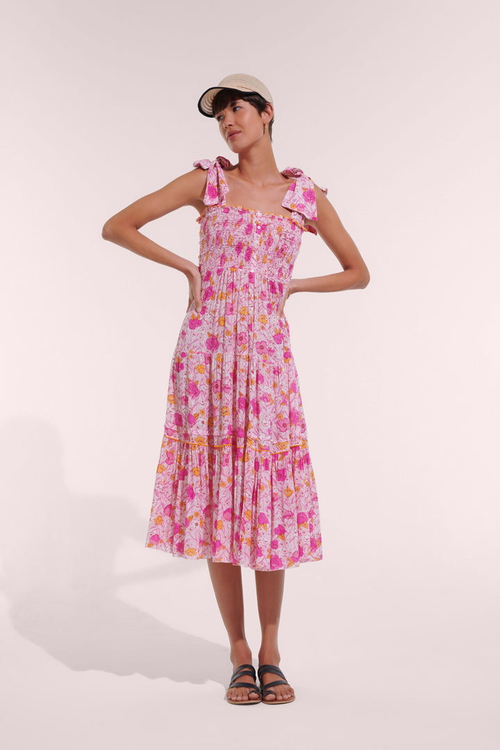 Long Dress Triny - Pink Petunia