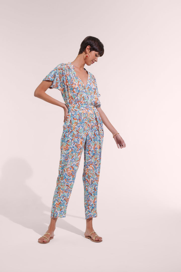 Long Jumpsuit Becky - Aqua Shadow