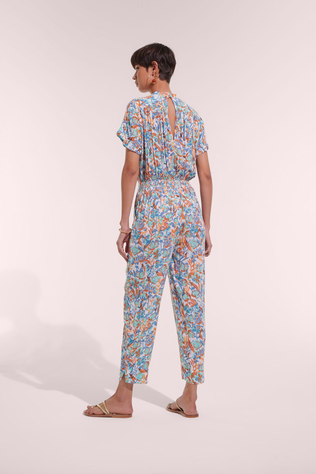 Long Jumpsuit Becky - Aqua Shadow