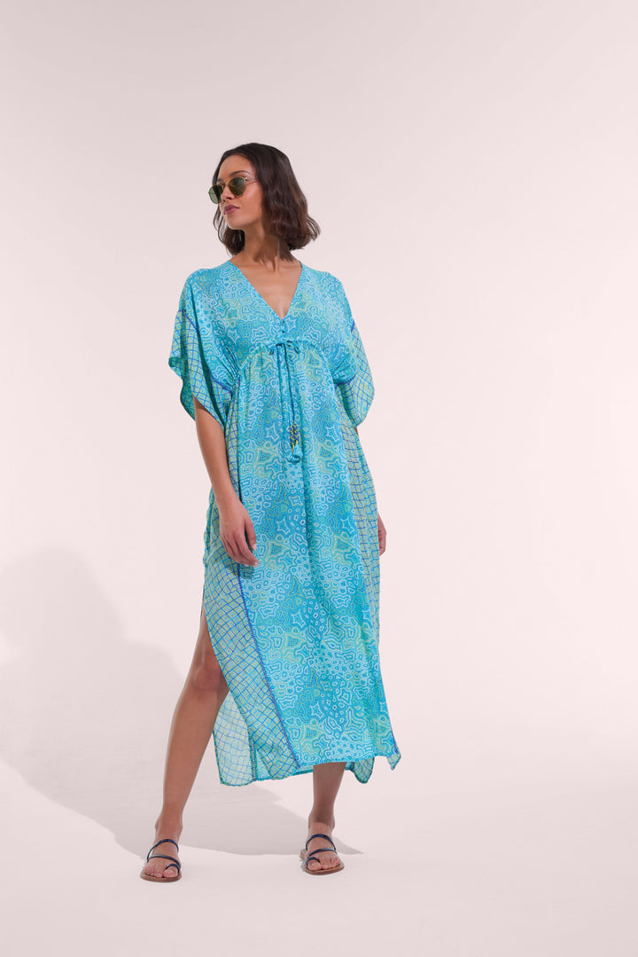 Caftan Long Amaya - Aqua Sea Water