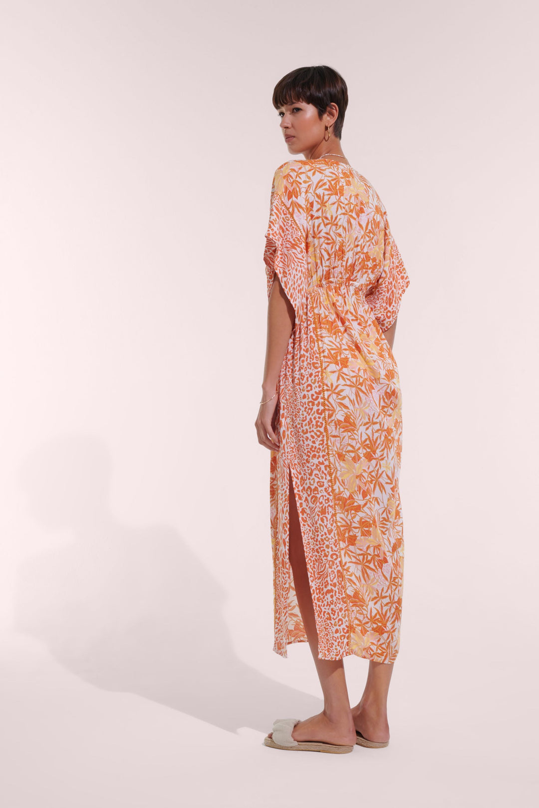 Long Kaftan Amaya - Gold Orchid