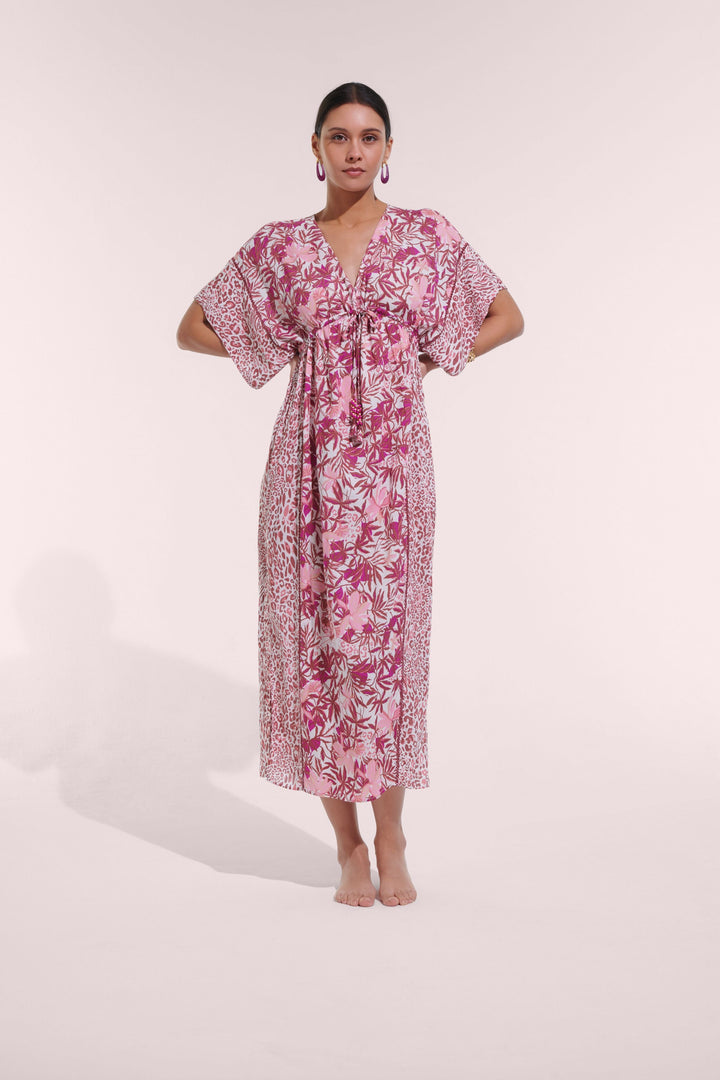 Caftan Long Amaya - Pink Orchid