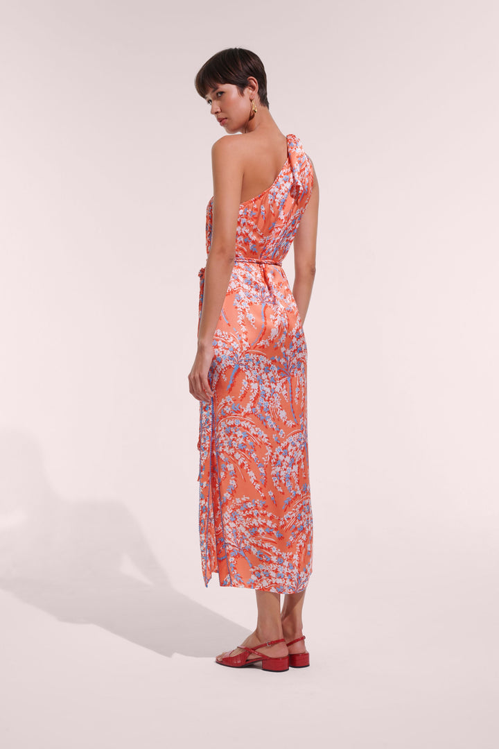 Long Kaftan Isabelle - Orange Palmery