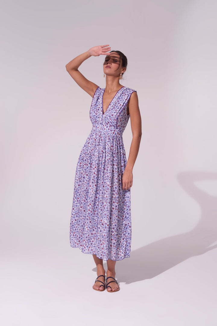 Long Dress Agnes - Blue Magnolia