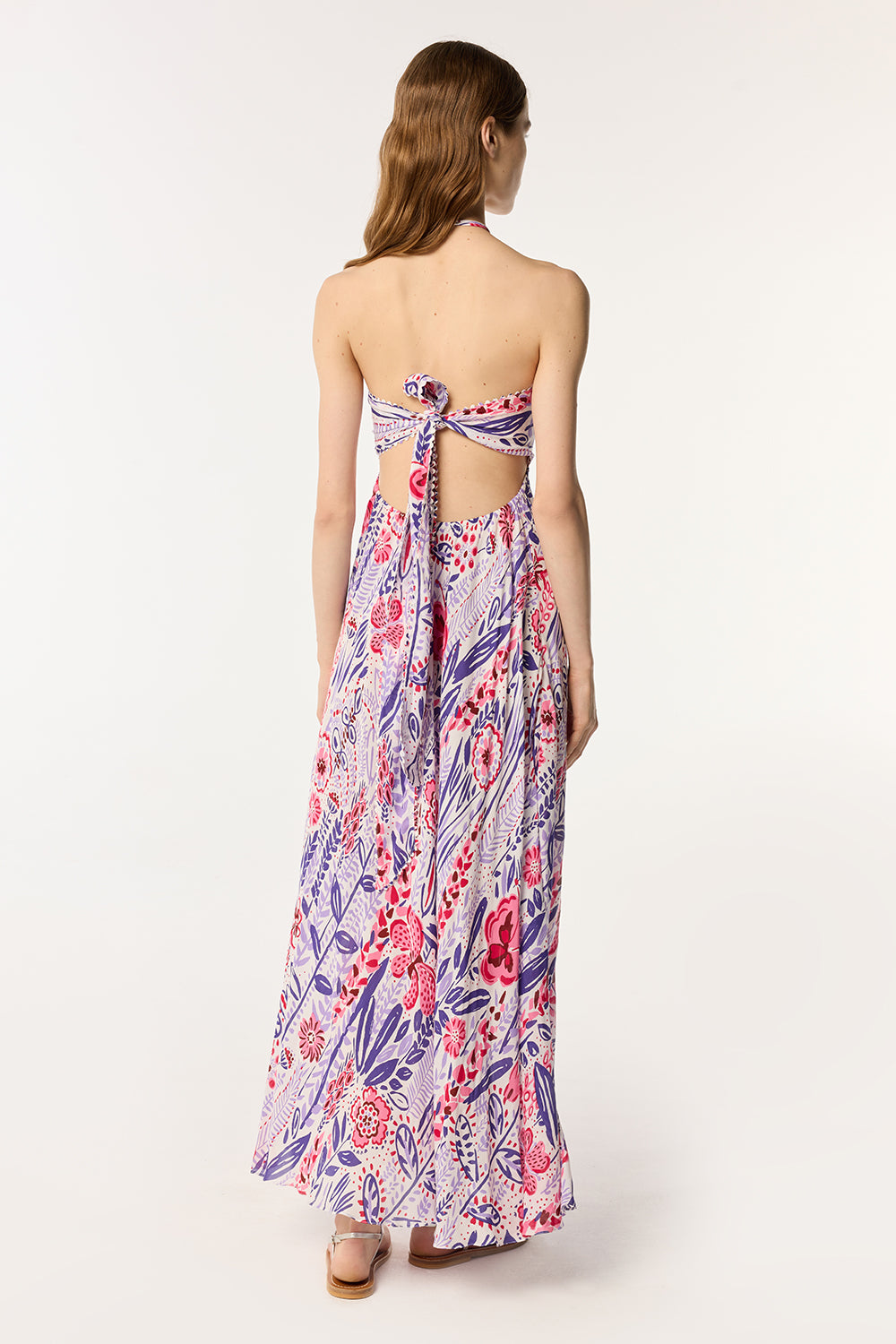 Robe Longue Carla - Lilac Plum