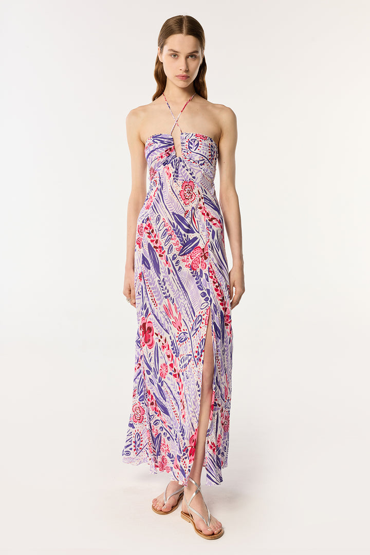 Long Dress Carla - Lilac Plum