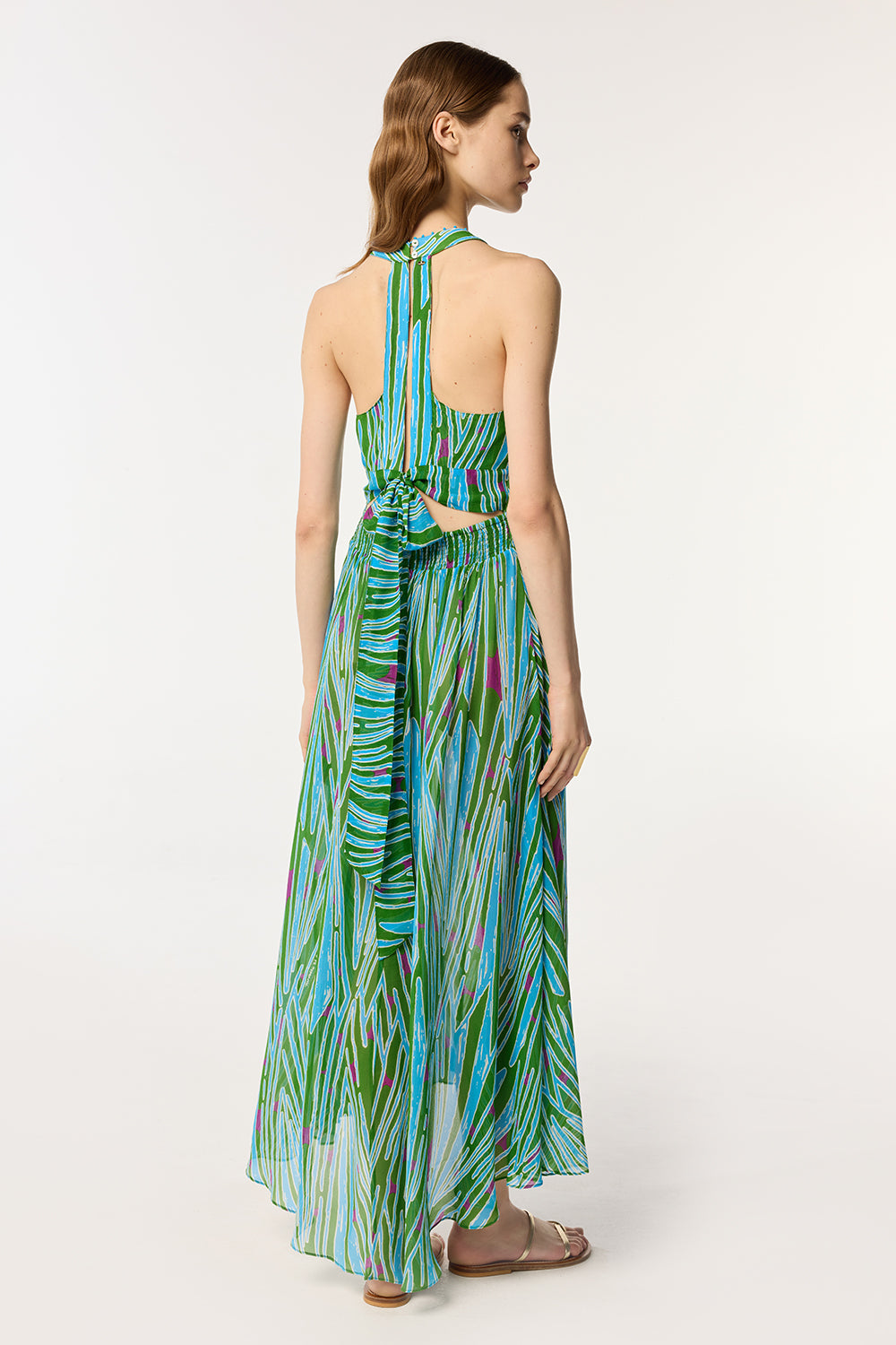 Long Dress Clea - Green Bamboo