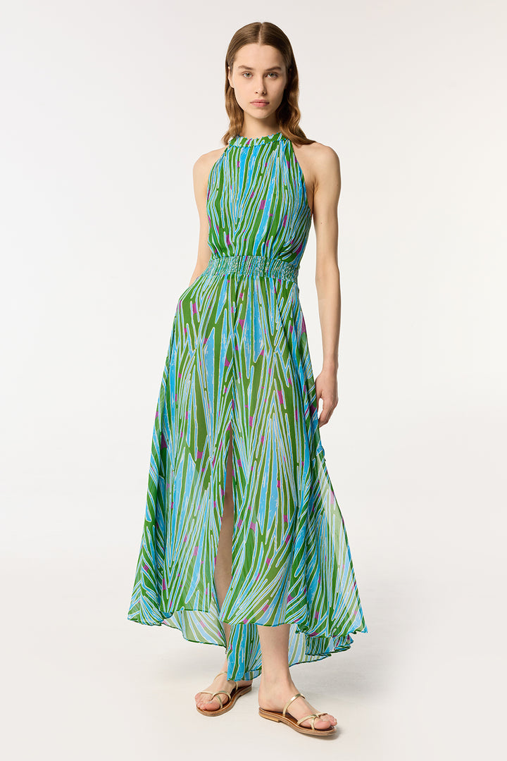 Robe Longue Clea - Green Bamboo