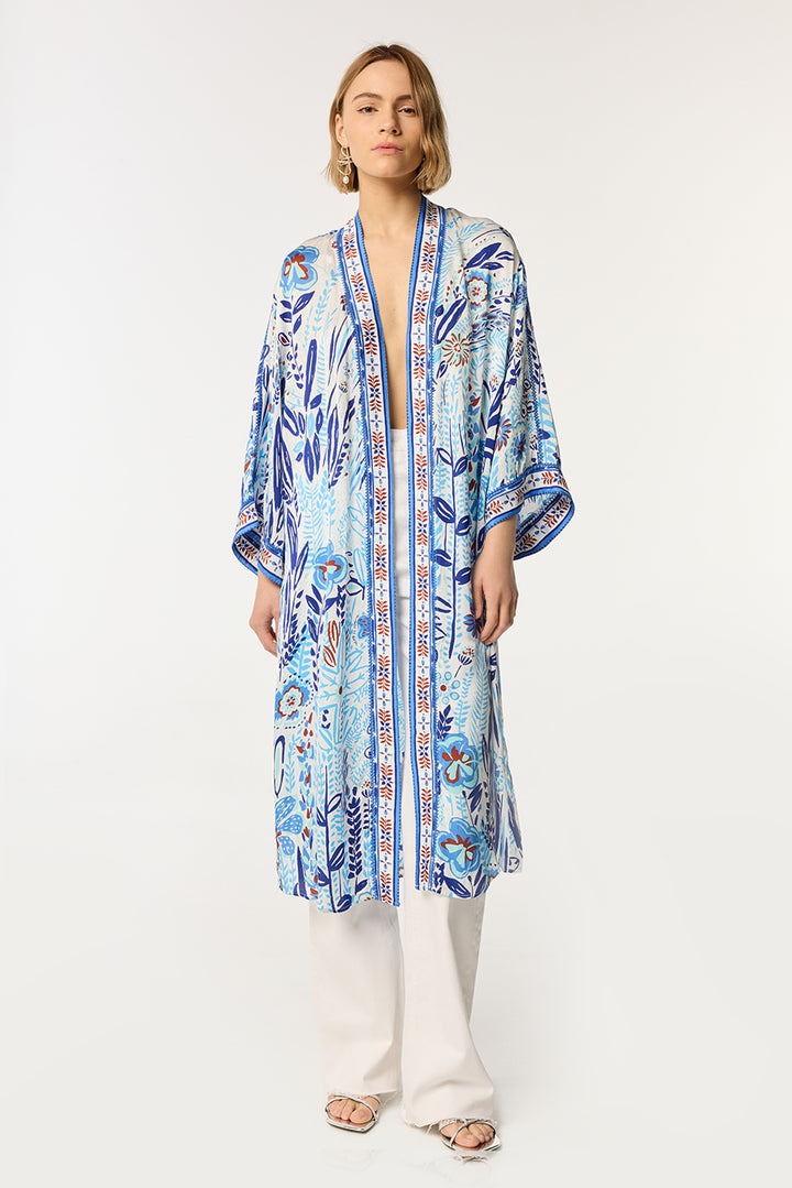 Kimono Long Erica - Blue Plum Bird Big