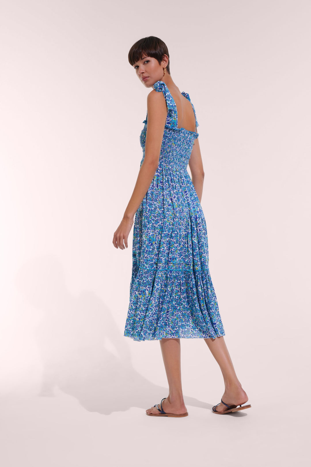 Long Dress Triny - Blue Net