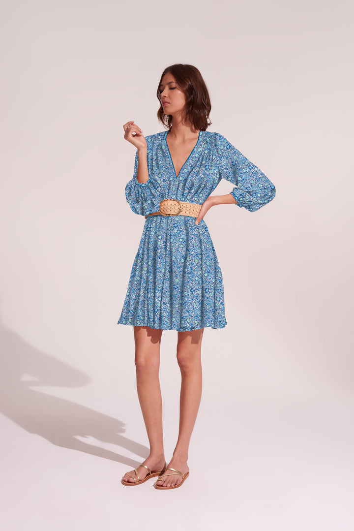 Mini Dress Anabelle - Blue Mayflower