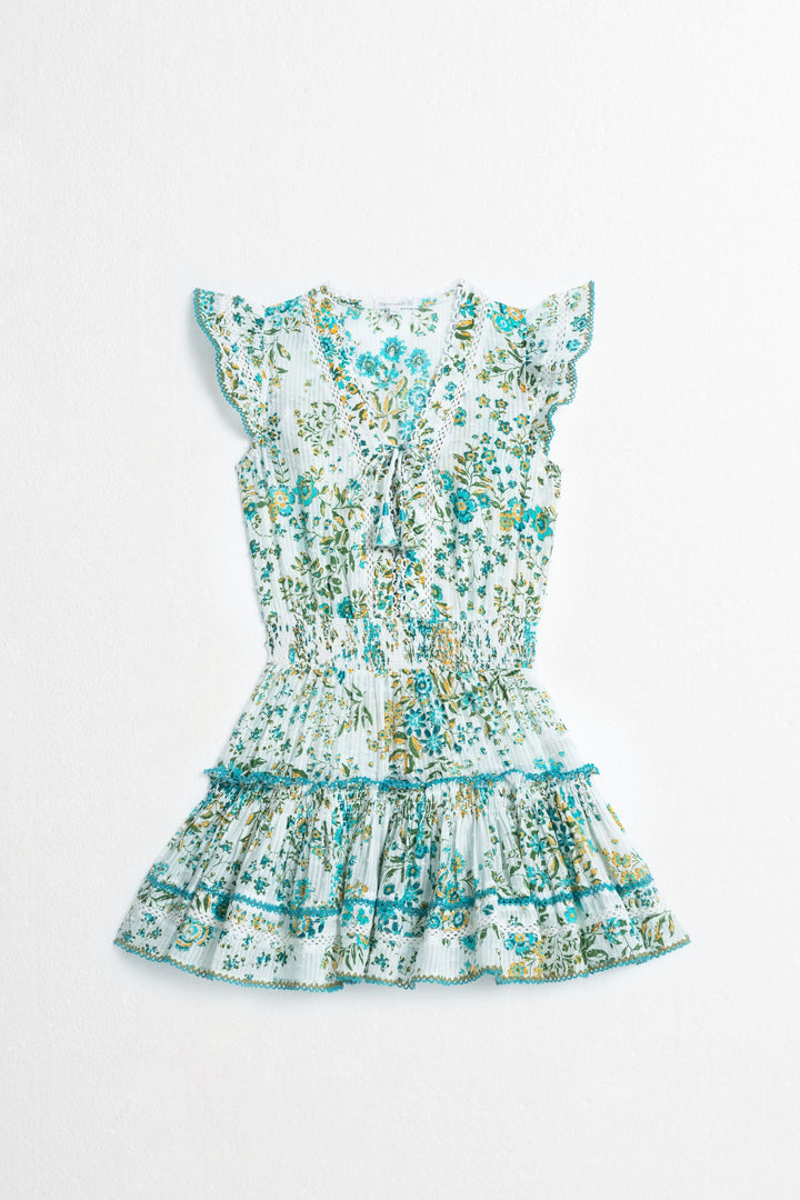 Kids Mini Dress Anais - Aqua Queen Liberty