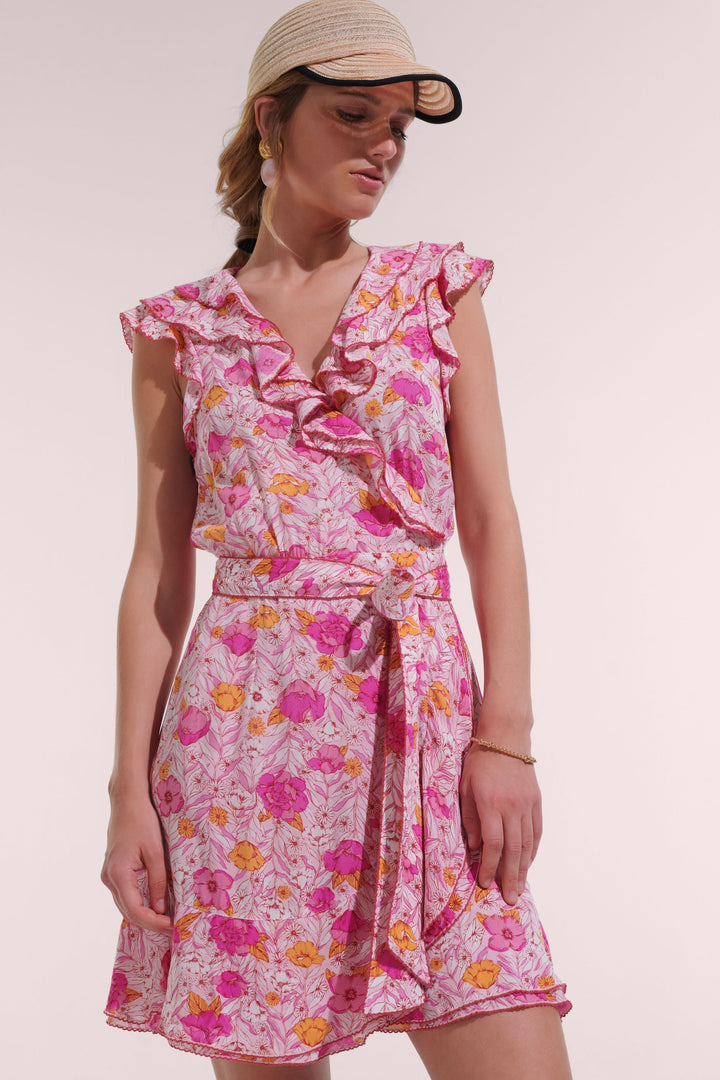 Mini Dress Aude - Pink Petunia