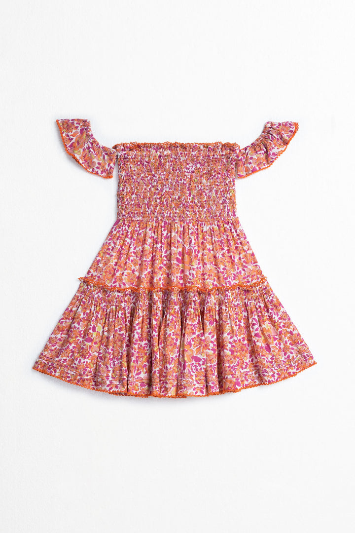 Kids Mini Dress Aurora - Pink Net