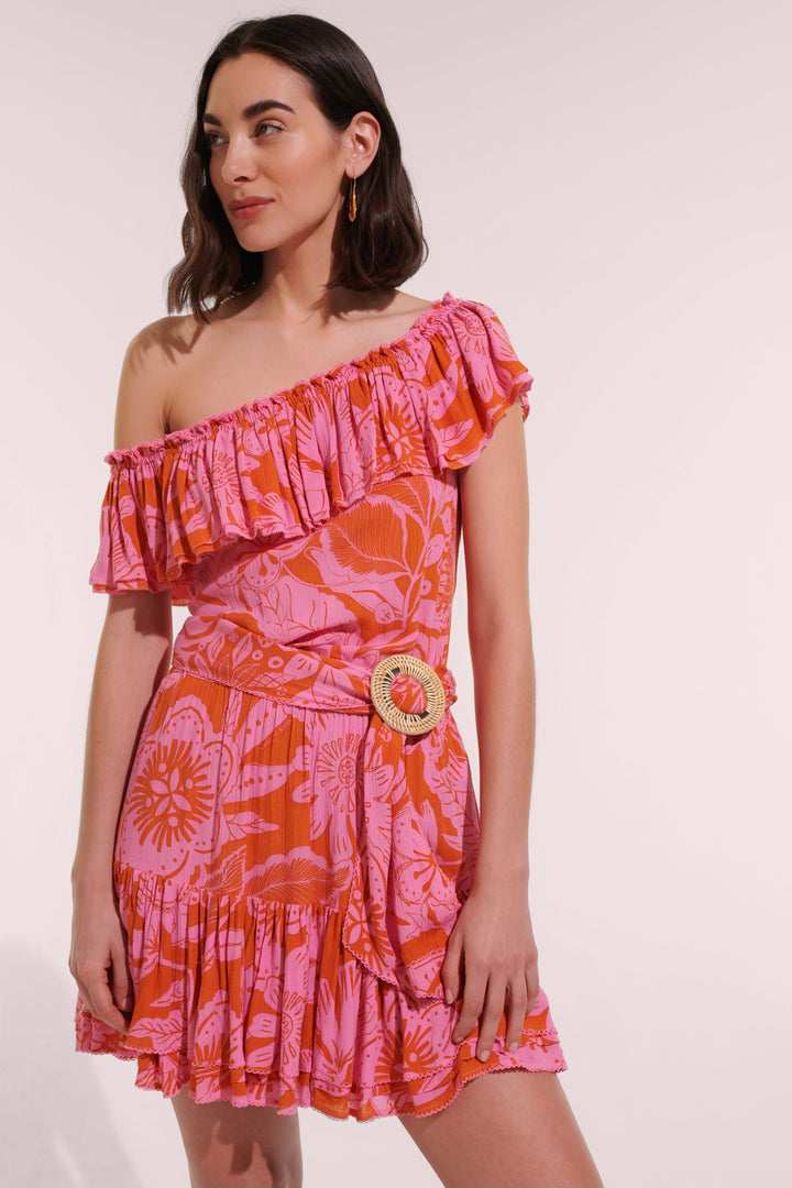 Mini Dress Bella - Pink Gauguin