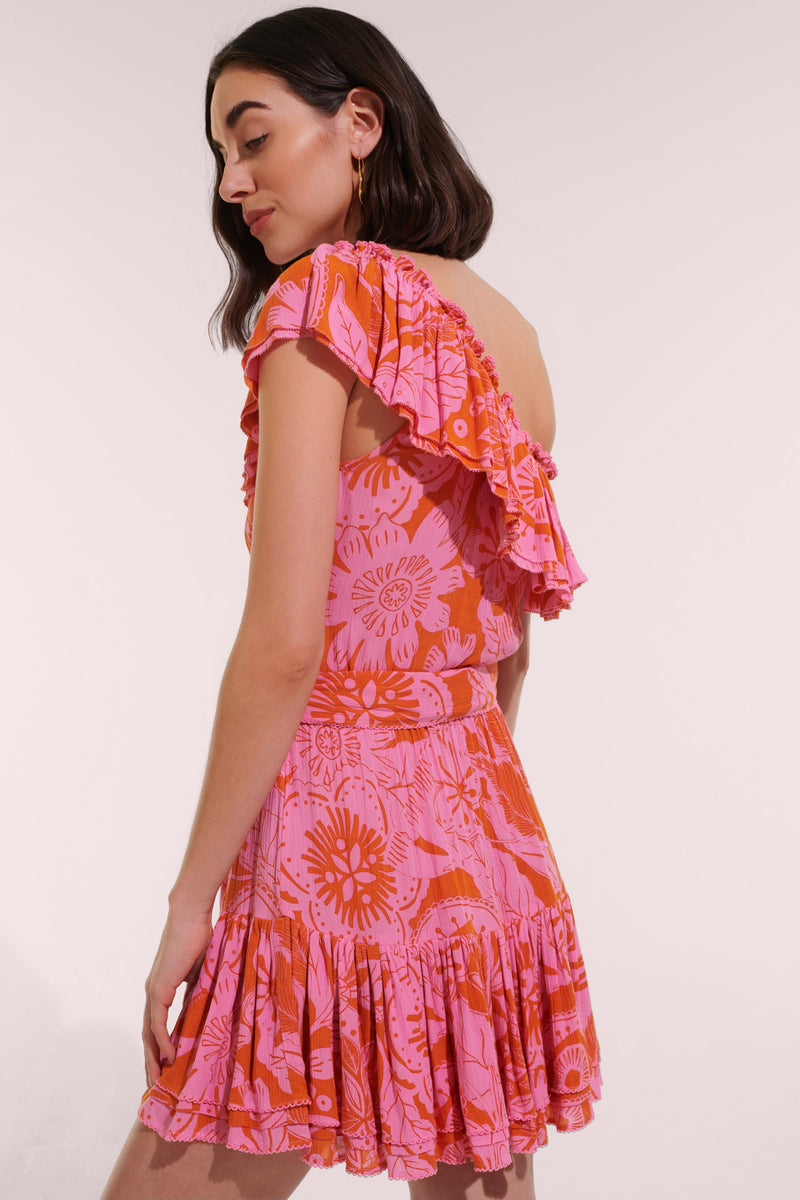 Mini Dress Bella - Pink Gauguin | Resort Collection | Poupette St Barth