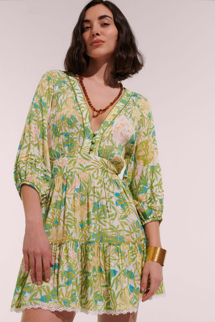 Mini Dress Bera - Green Orchid