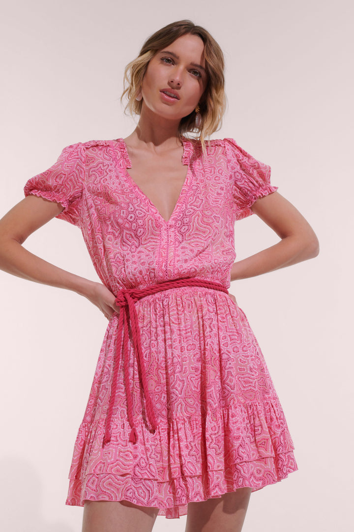 Robe Courte Bibi - Pink Sea Water