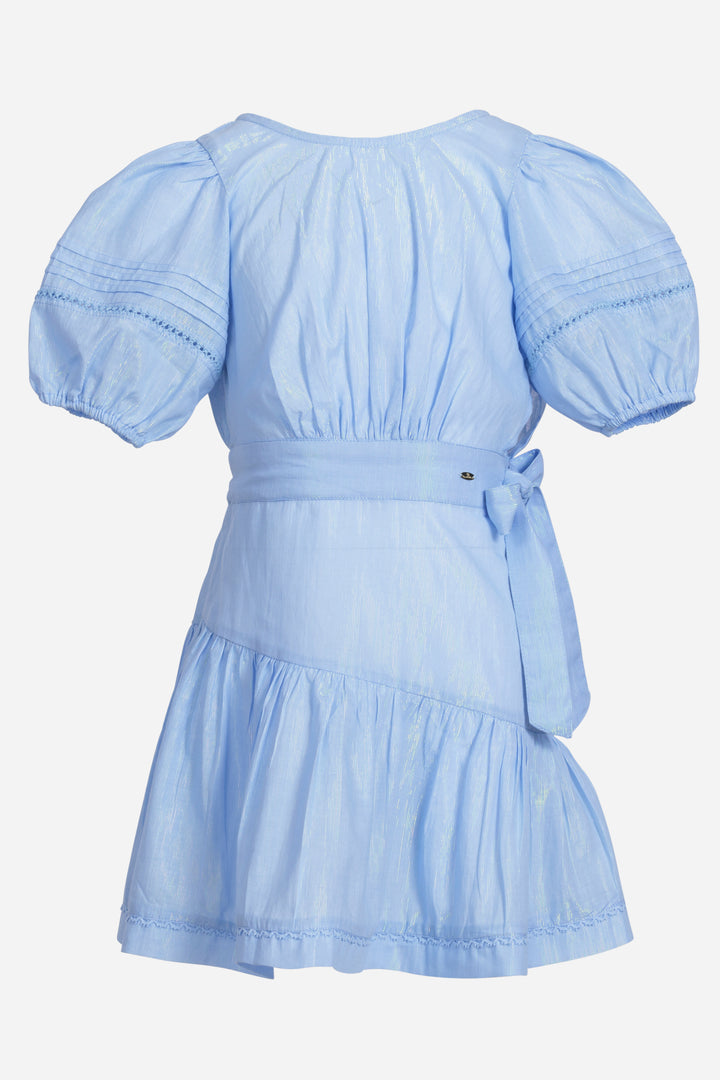 Mini Dress Chantal for girls - Light Blue