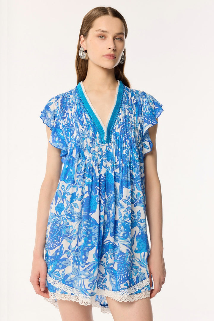 Robe Courte Sasha - Blue Jengel