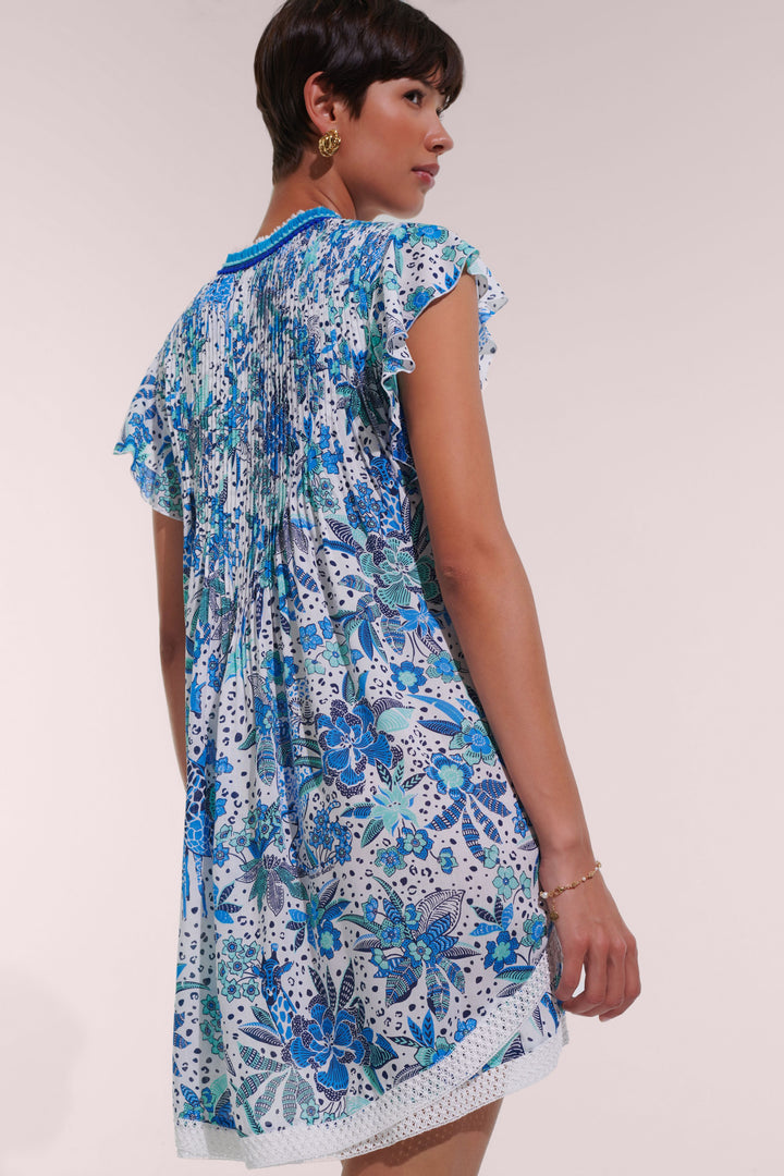 Robe Courte Sasha - Blue Savana