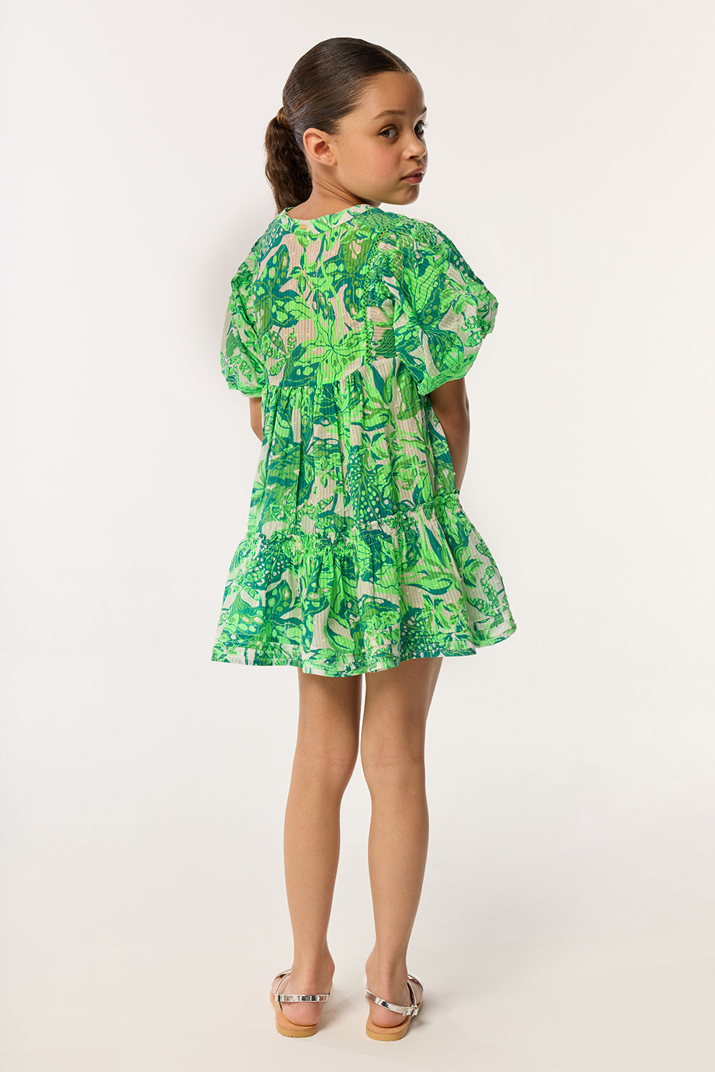 Kids Mini Dress Aria - Green Jengel