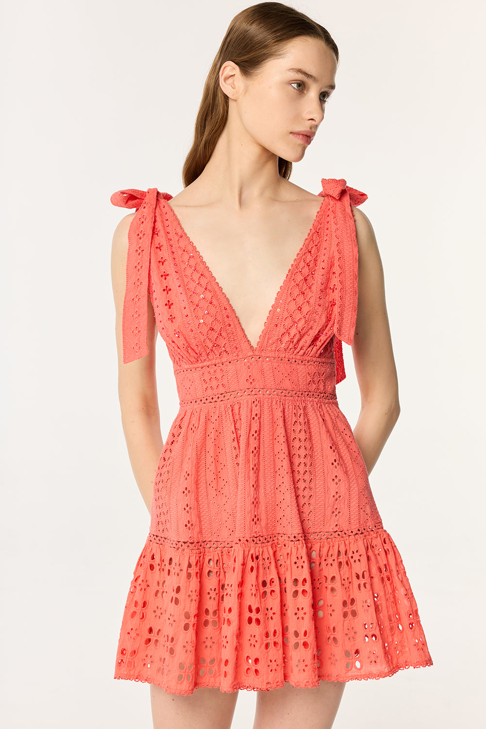 Robe Courte Cara - Coral