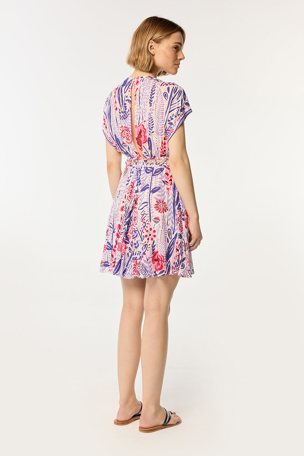 Robe Courte Cecile - Lilac Plum