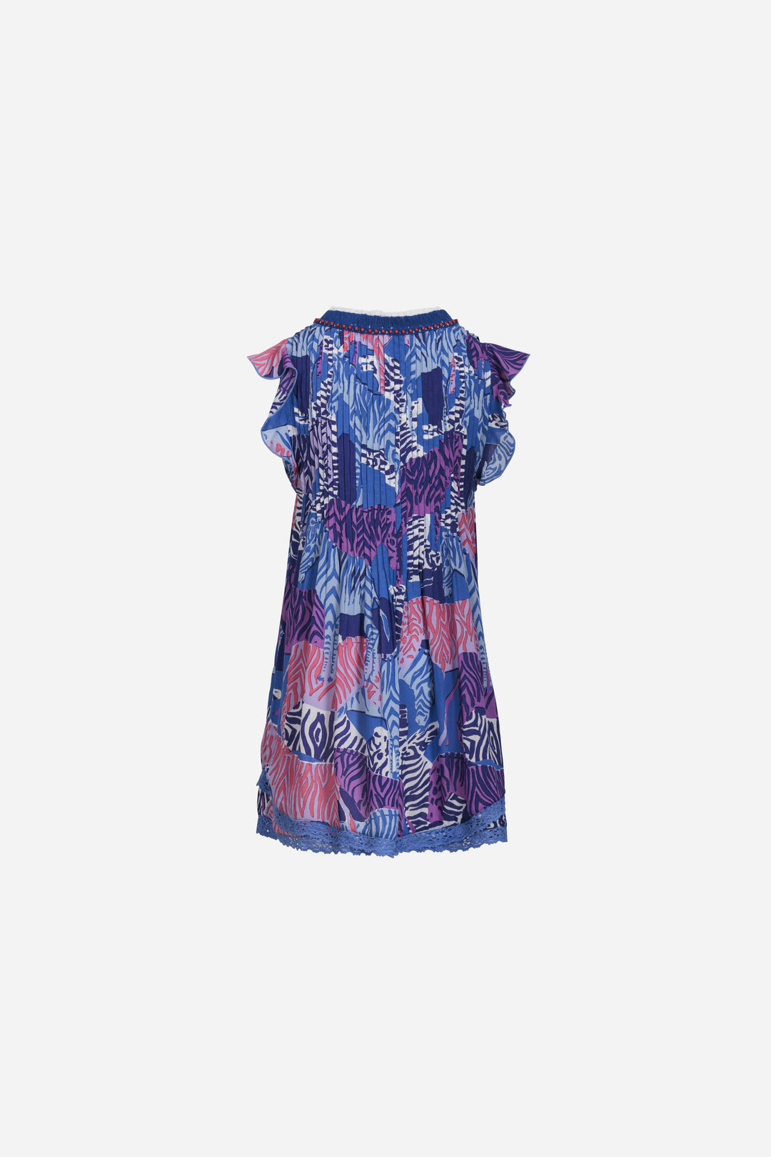 Mini Dress Sasha for girls - Blue Ashanti