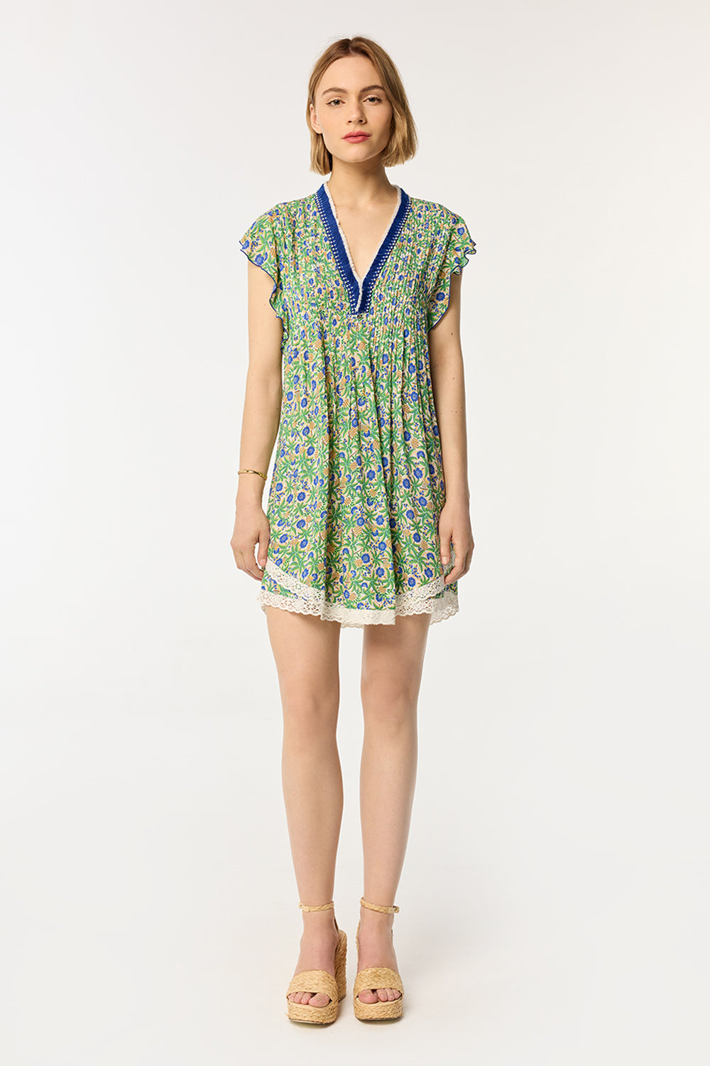 Robe Courte Sasha - Blue Honolulu